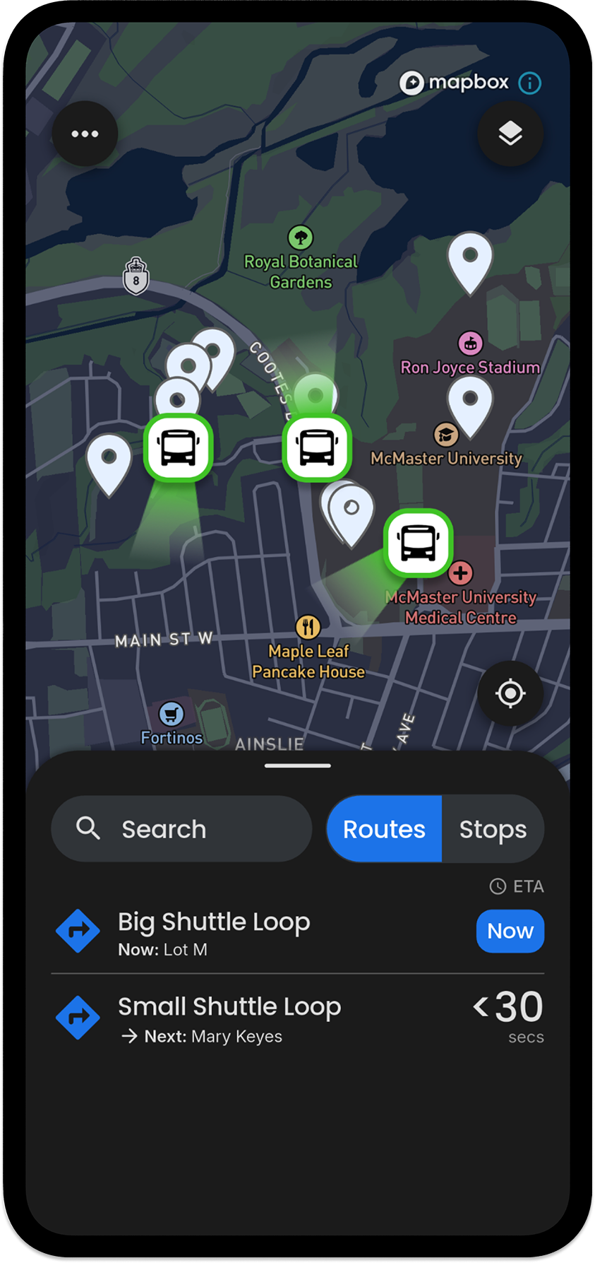Commuter app
screen 1